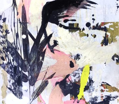 Singapore series 30 x 30 cm mix media on wood